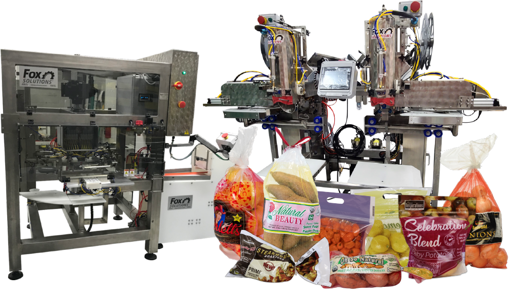 collage of Fox packaging and equipment
